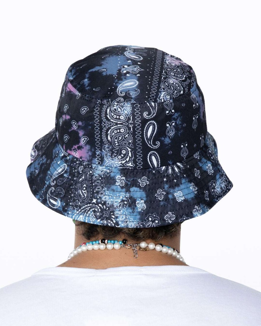 Accessories Eptm. | Eptm. Accessories Eptm Tie Dyed Bandana Bucket Hat-Black