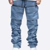 Men Eptm. | Eptm. Eptm Stacked Flare Cargos-Steel Blue