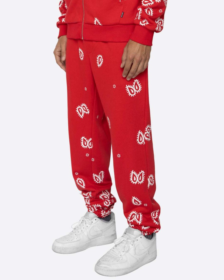 Men Eptm. | Eptm. Eptm Amoeba Print Sweatpants-Red Sweats