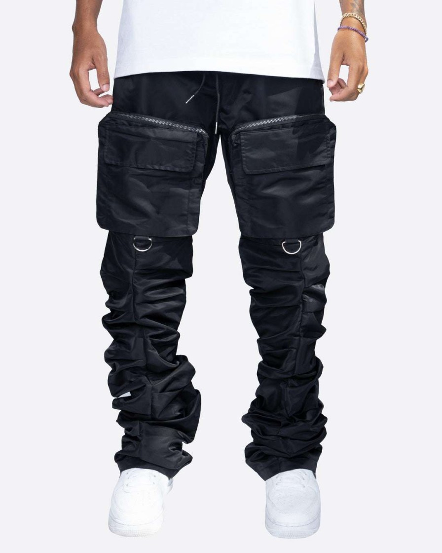 Men Eptm. | Eptm. Eptm Stacked Flare Cargos-Black