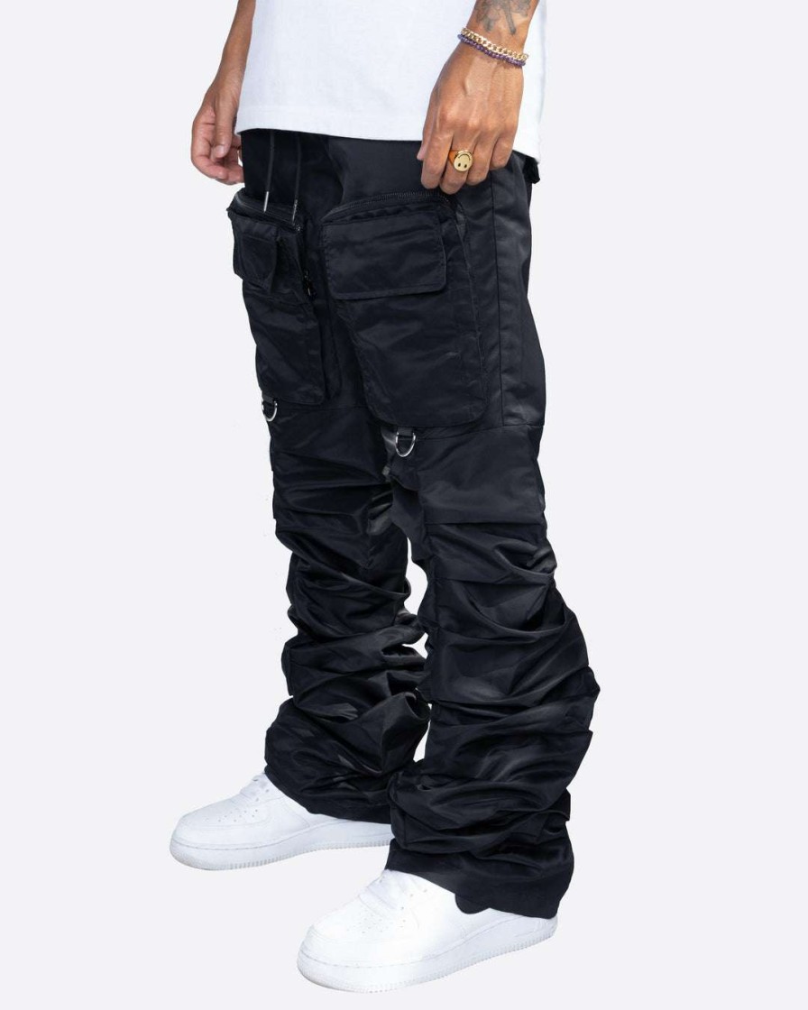 Men Eptm. | Eptm. Eptm Stacked Flare Cargos-Black