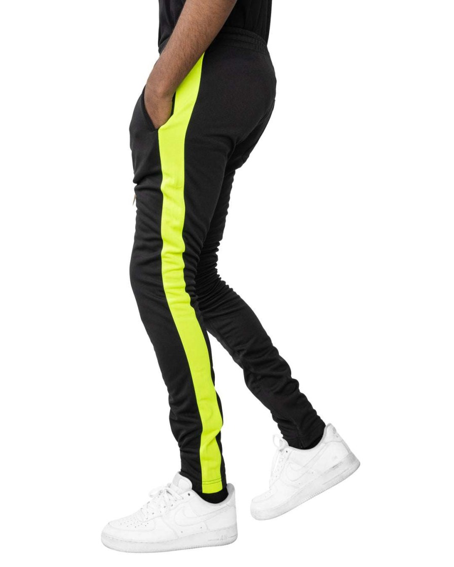 Men Eptm. | Eptm. Eptm Track Pants-Black/Neon Green