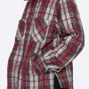 Men Eptm. | Eptm. Eptm Slit Flannel Shirt- Dec. Red