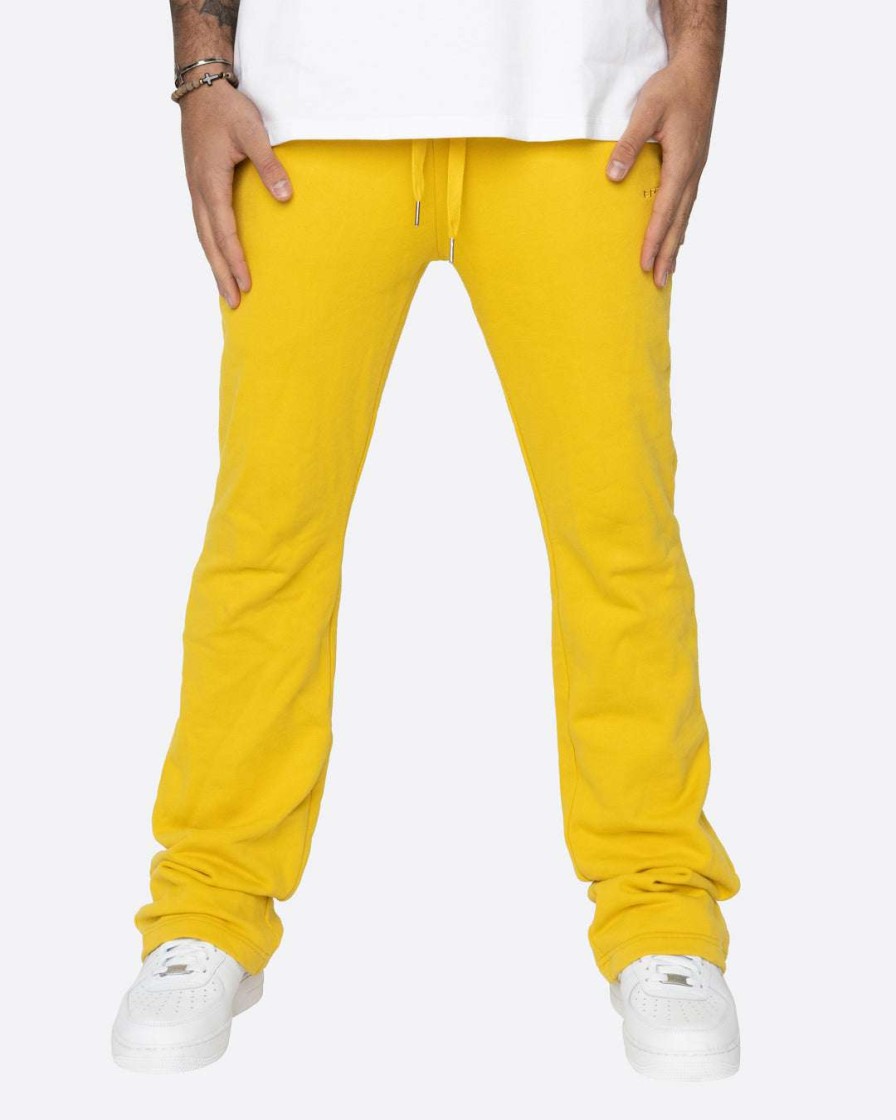 Men Eptm. | Eptm. Eptm French Terry Flare Pants-Mustard