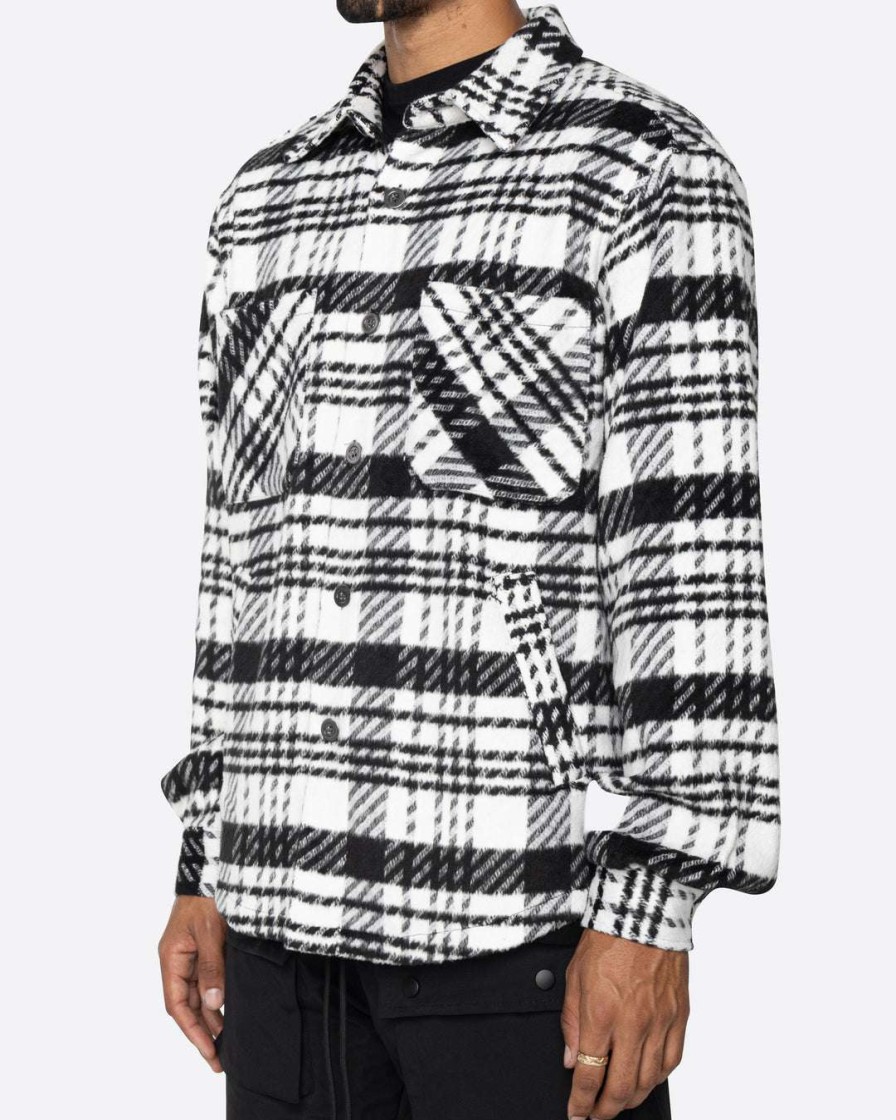 Men Eptm. | Eptm. Eptm Slit Flannel Shirt-Modern Black