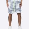 Men Eptm. | Eptm. Eptm Tie Dyed Bandana Shorts-White