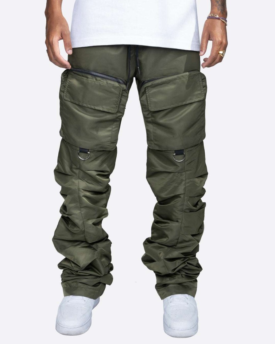 Men Eptm. | Eptm. Eptm Stacked Flare Cargos-Olive