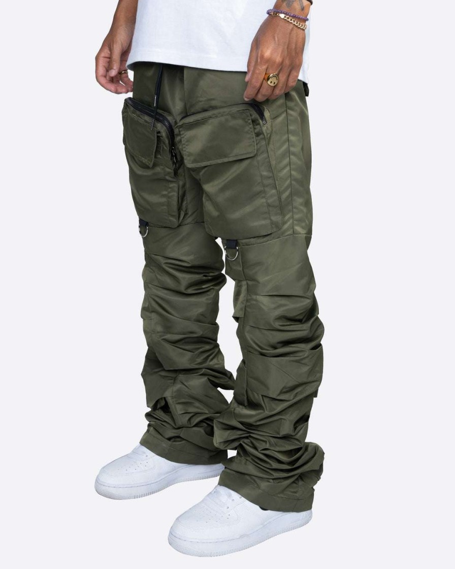 Men Eptm. | Eptm. Eptm Stacked Flare Cargos-Olive