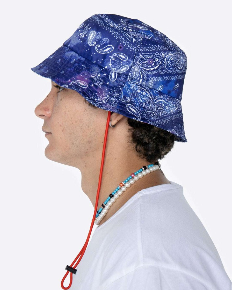 Accessories Eptm. | Eptm. Accessories Eptm Tie Dyed Bandana Bucket Hat-Navy