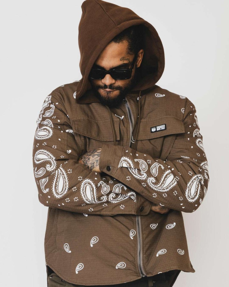 Men Eptm. | Eptm. Jackets Dave East Ftd Bandana Jacket-Brown