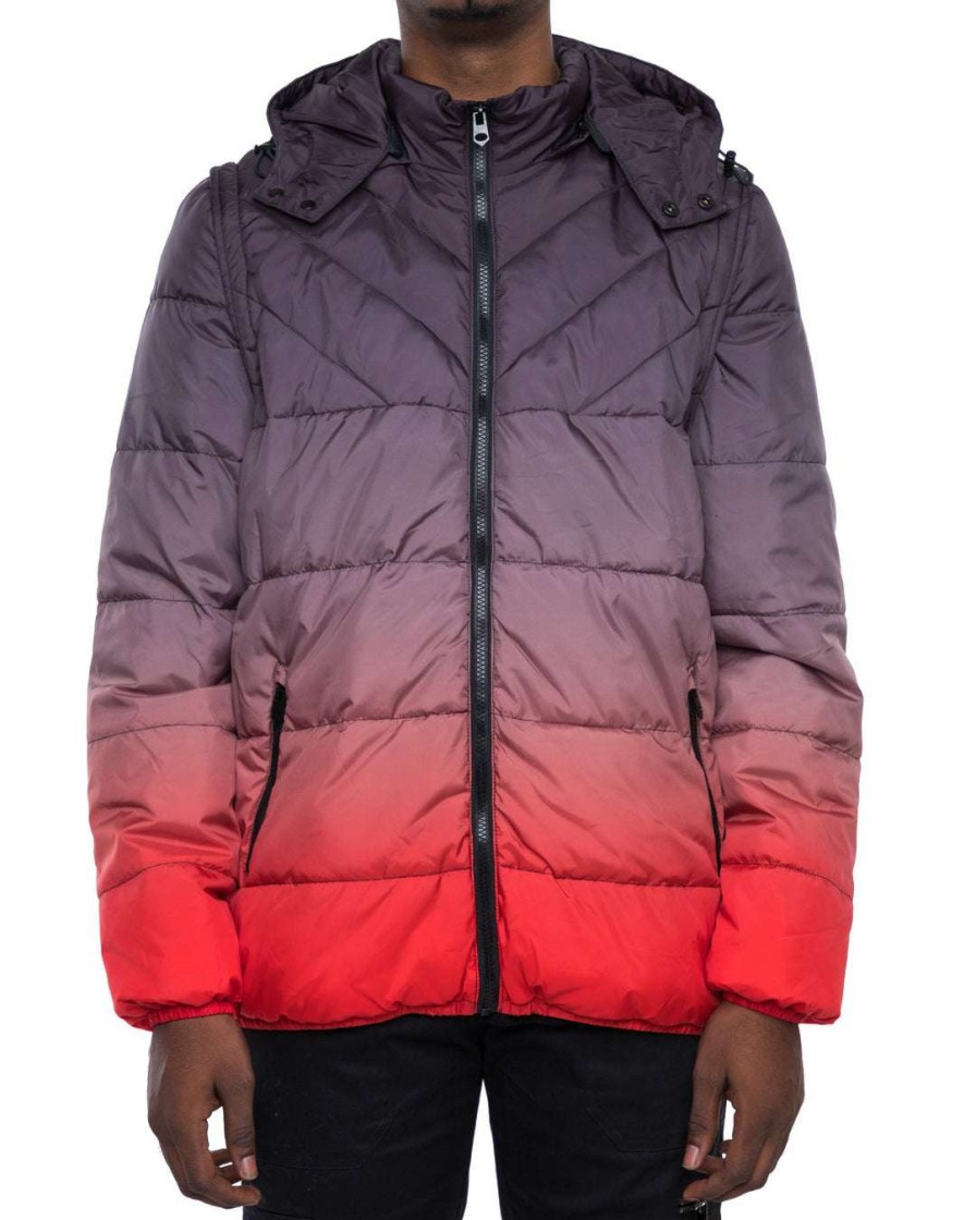 Men Eptm. | Eptm. Eptm Gradient Padding-Black/Red Jackets