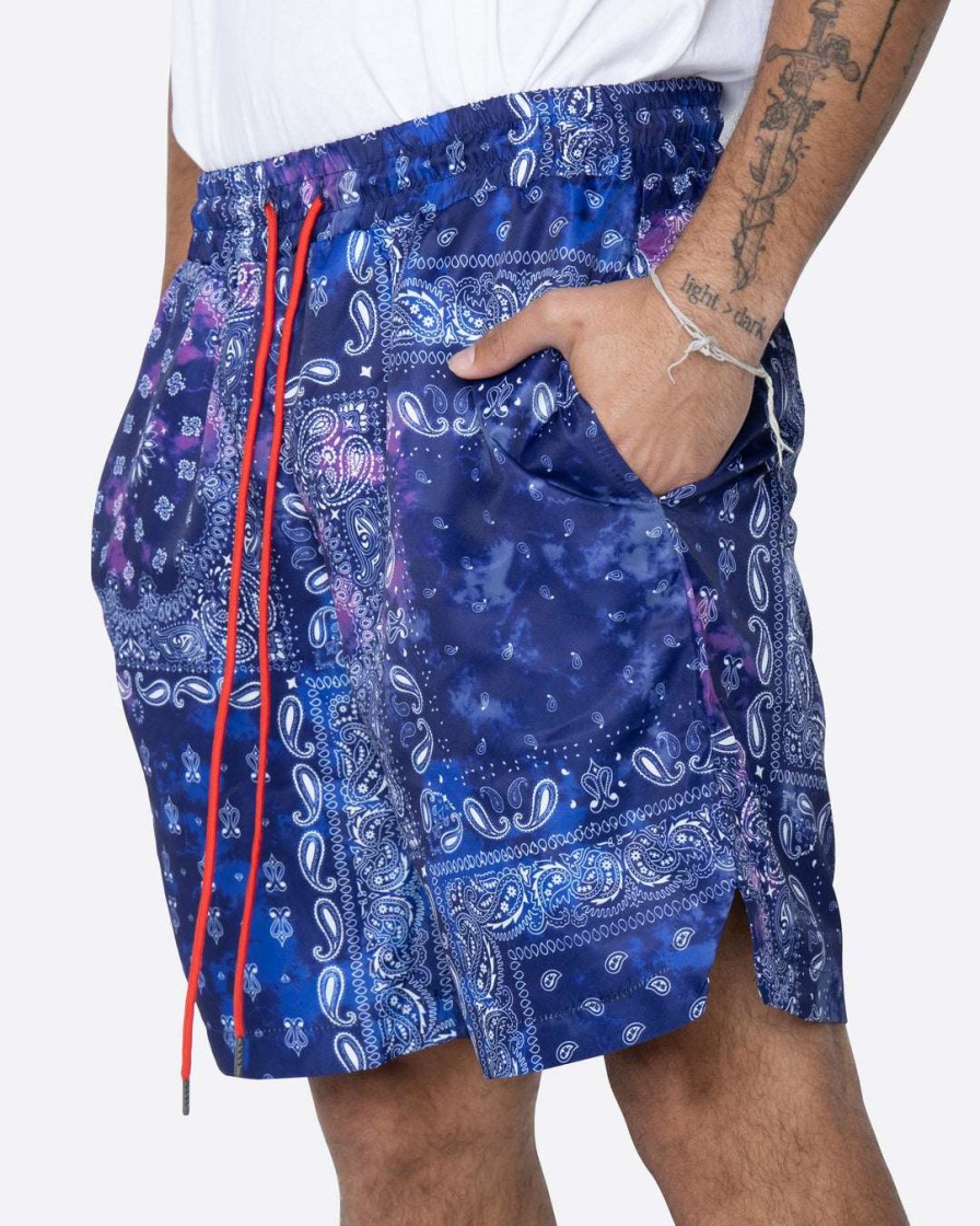 Men Eptm. | Eptm. Eptm Tie Dyed Bandana Shorts-Navy