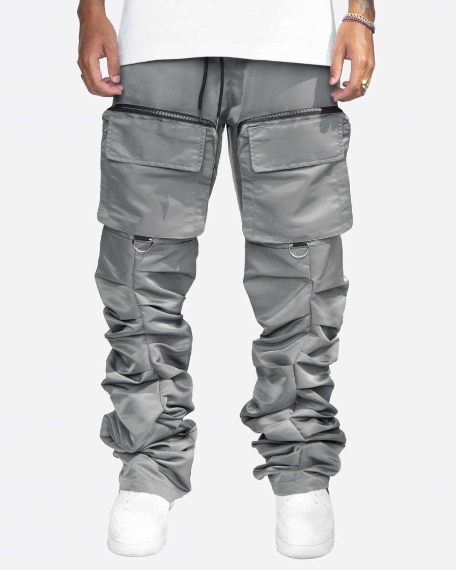 Men Eptm. | Eptm. Eptm Stacked Flare Cargos-Grey