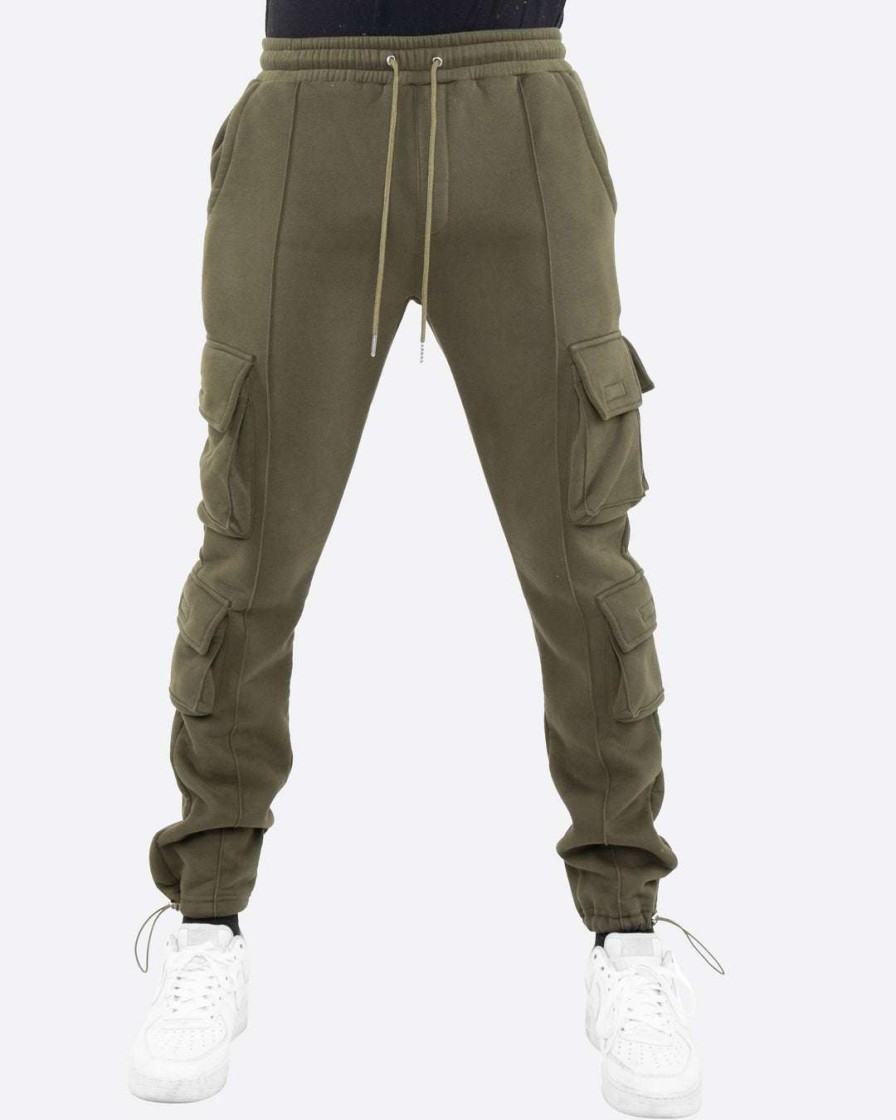 Men Eptm. | Eptm. Eptm Fleece Cargo Pants- Olive