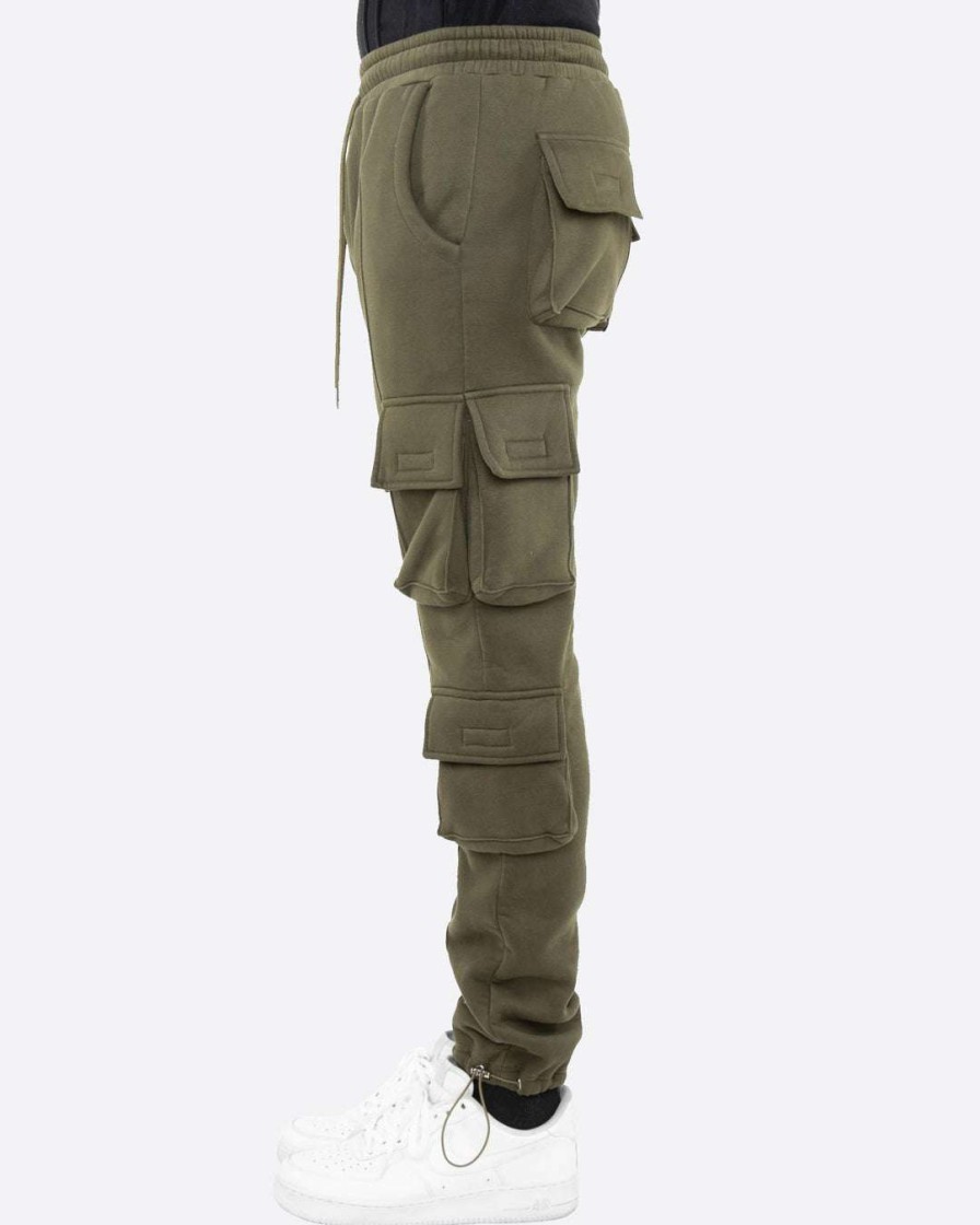 Men Eptm. | Eptm. Eptm Fleece Cargo Pants- Olive