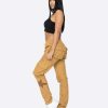 Women Eptm. | Eptm. Eptm Women Stardom Cargo Pants-Khaki Bottoms