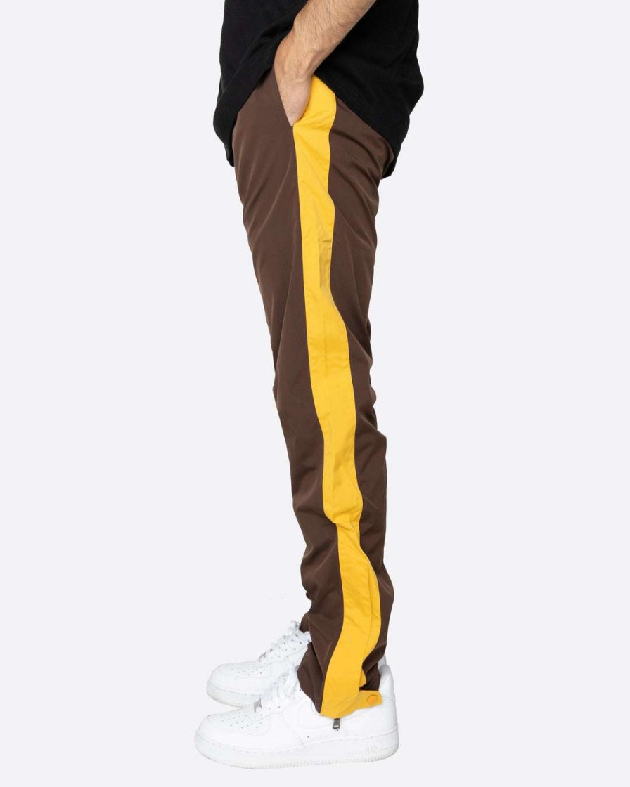 Men Eptm. | Eptm. Eptm Nylon Basic Track Pants-Brown/Mustard