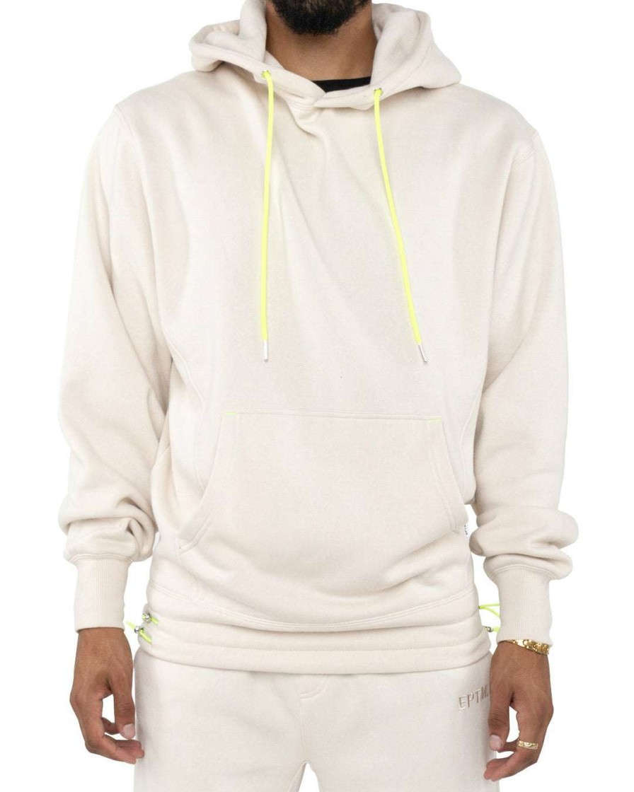 Men Eptm. | Eptm. Eptm Hyper Fleece Hoodie-Cream Hoodies