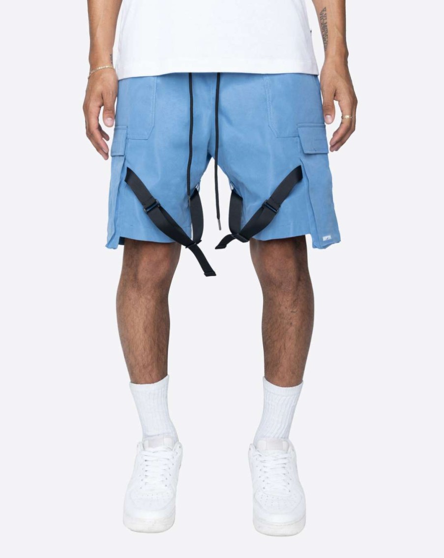 Men Eptm. | Eptm. Eptm Strap Cargo Shorts- Blue