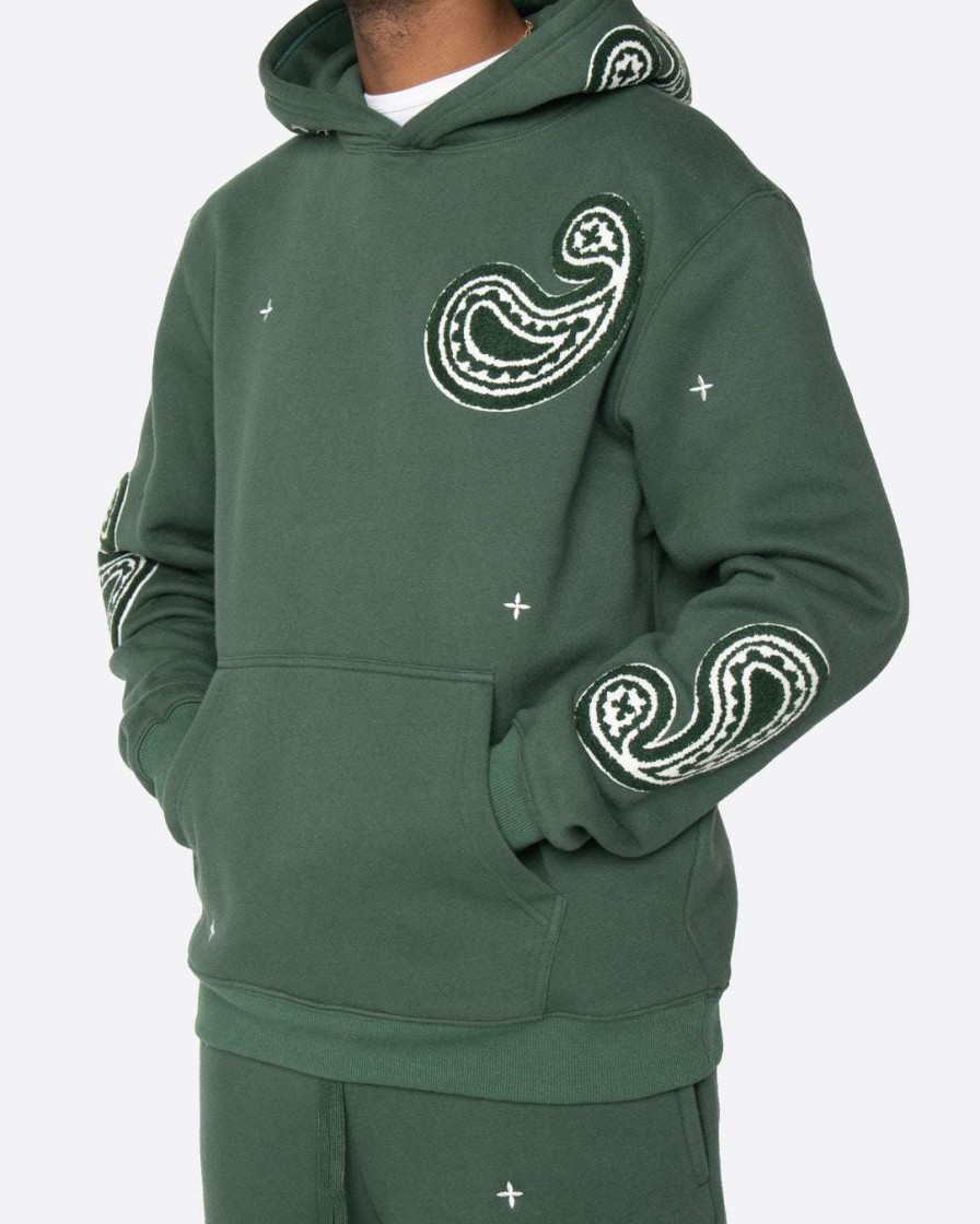 Men Eptm. | Eptm. Eptm Paisley Hoodie- Hunter Green Hoodies