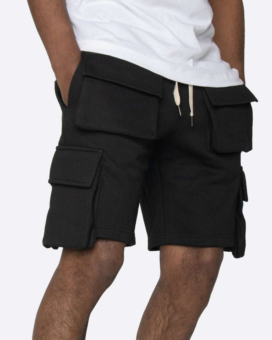 Men Eptm. | Eptm. Eptm Fleece Cargo Shorts-Black