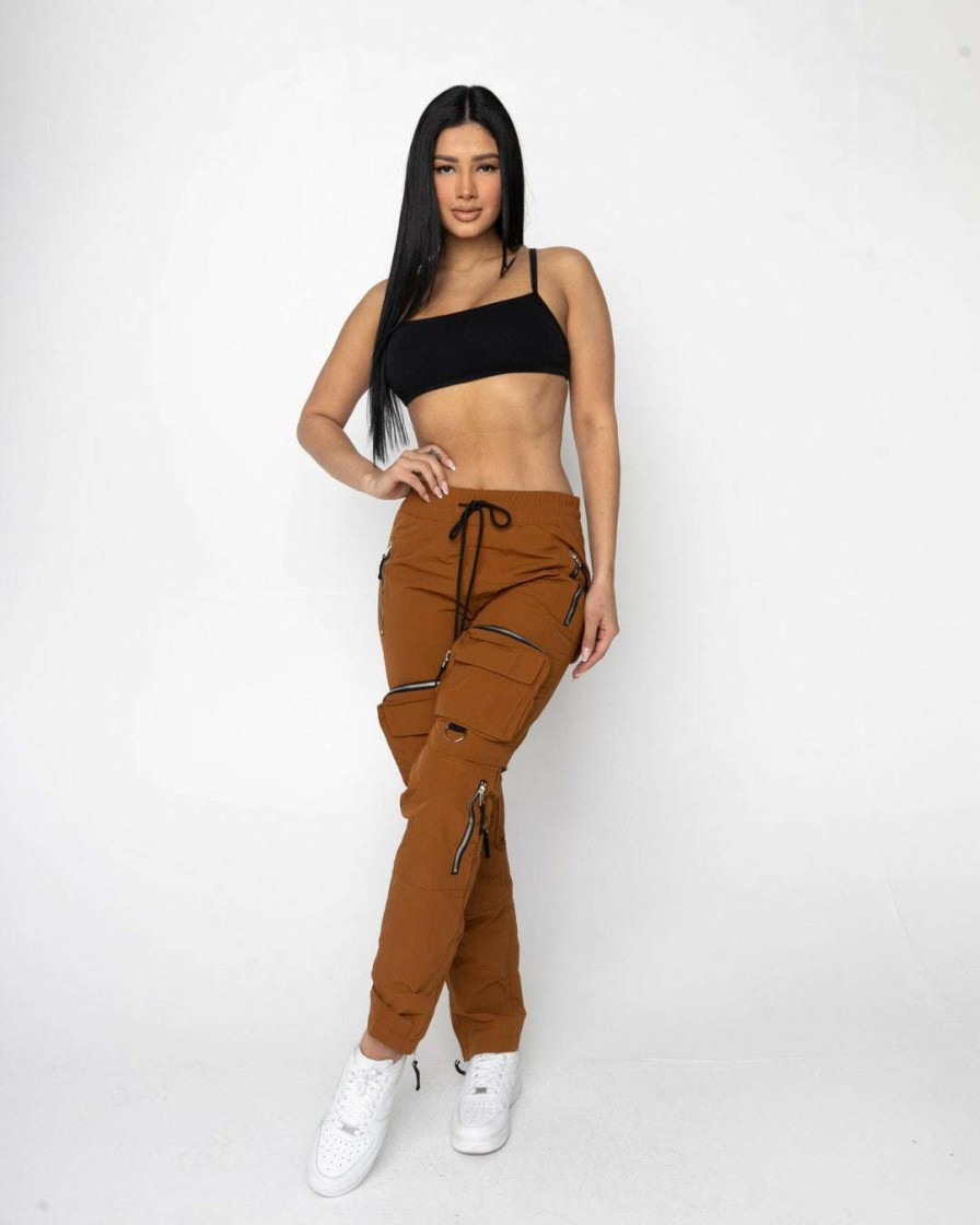 Women Eptm. | Eptm. Bottoms Eptm Women C4 Cargo Pants-Brown