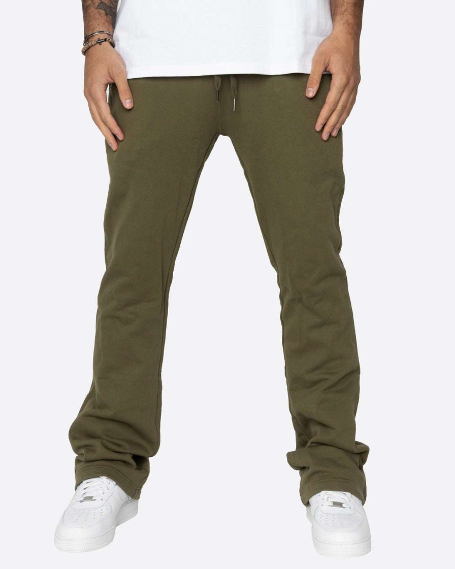 Men Eptm. | Eptm. Eptm French Terry Flare Pants-Olive Sweats