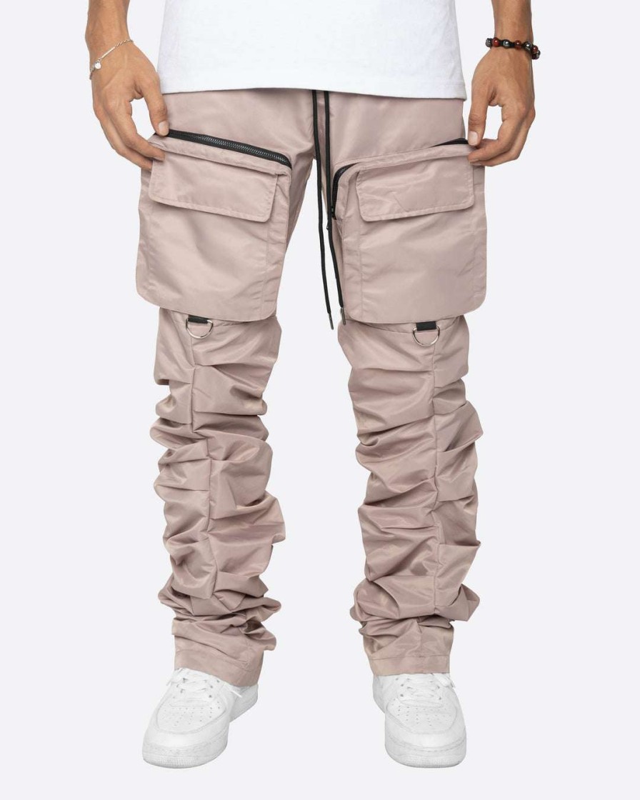 Men Eptm. | Eptm. Eptm Stacked Flare Cargos-Dusty Pink