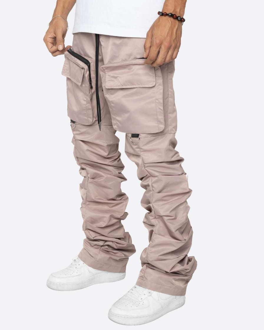 Men Eptm. | Eptm. Eptm Stacked Flare Cargos-Dusty Pink