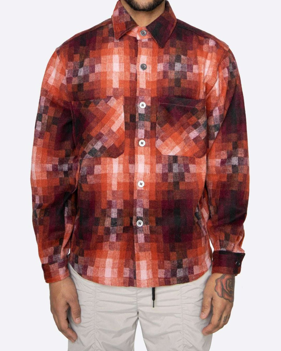 Men Eptm. | Eptm. Shirts Eptm Heavy Flannel Shirt-Orange