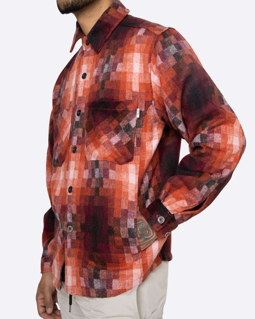 Men Eptm. | Eptm. Shirts Eptm Heavy Flannel Shirt-Orange