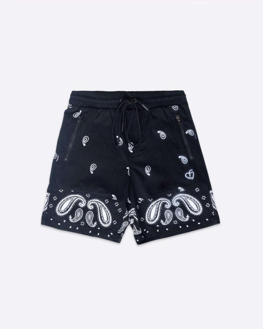 Men Eptm. | Eptm. New Arrivals Eptm X Pascal Vintage Paisley Shorts-Black