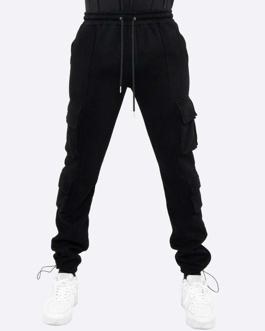 Men Eptm. | Eptm. Eptm Fleece Cargo Pants-Black Cargos