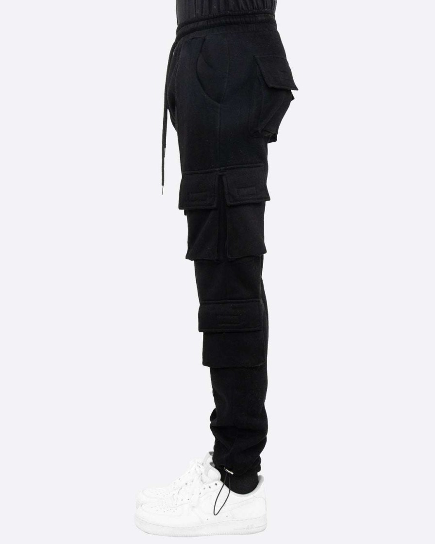 Men Eptm. | Eptm. Eptm Fleece Cargo Pants-Black Cargos