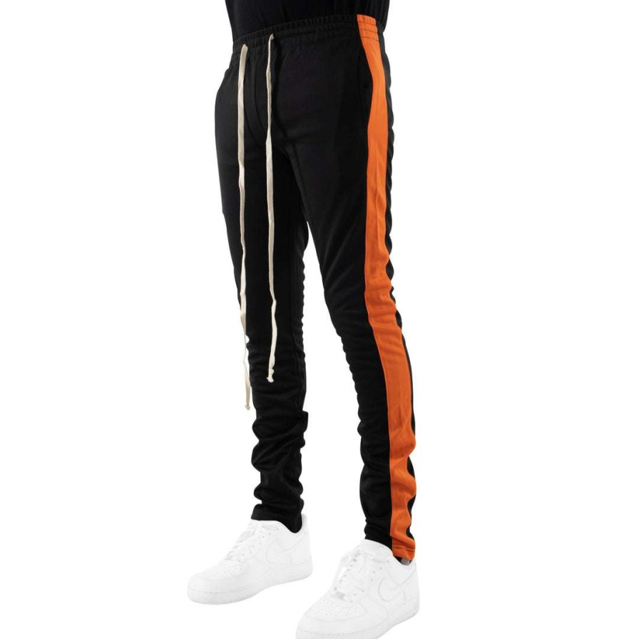 Men Eptm. | Eptm. Eptm Track Pants-Black/Orange