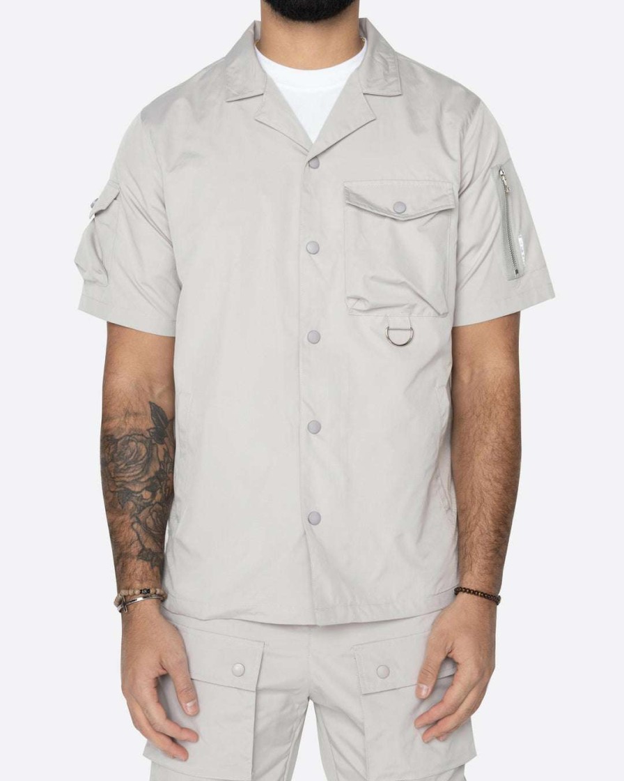 Men Eptm. | Eptm. Eptm Snap Button Shirt-Grey Shirts