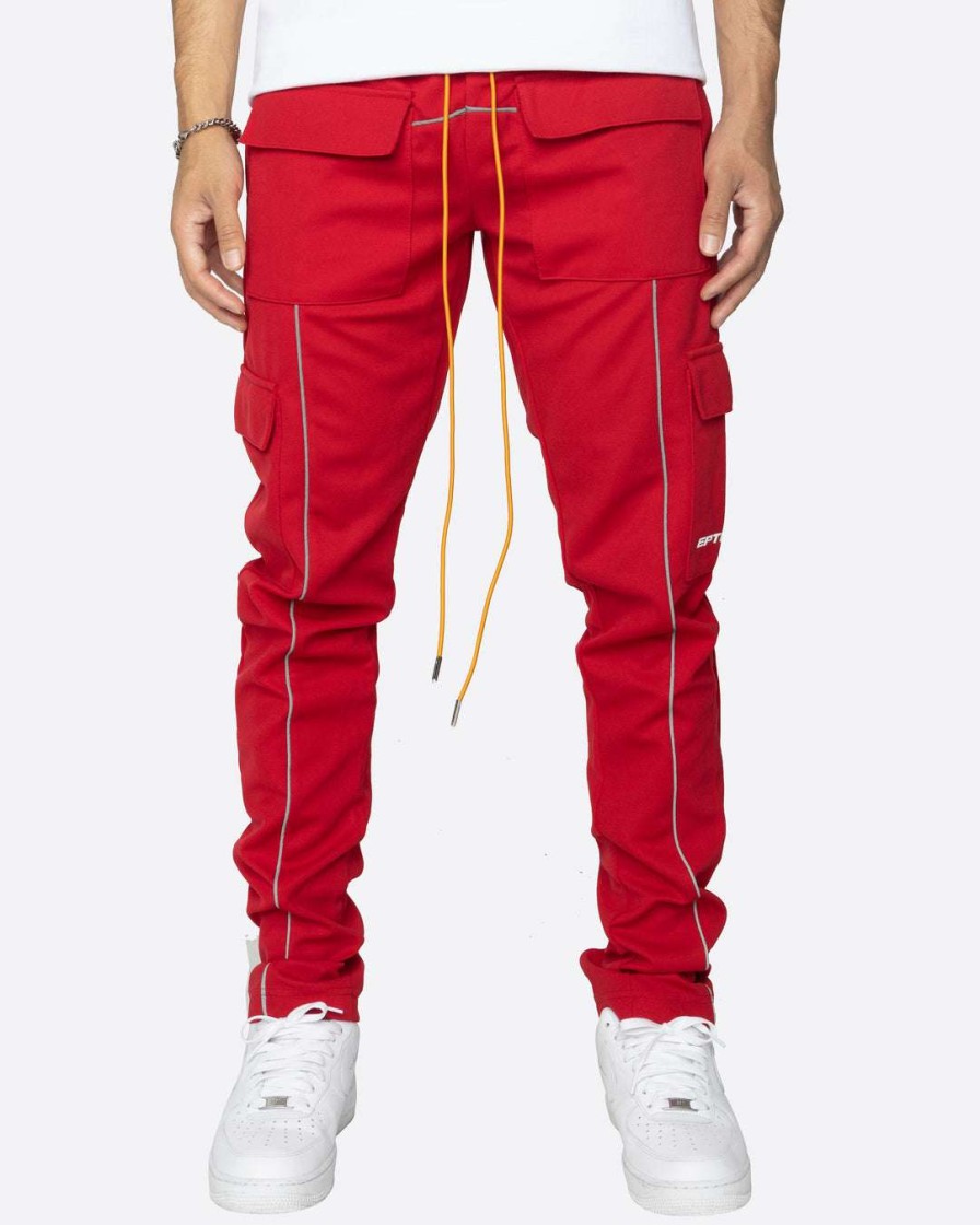 Men Eptm. | Eptm. Eptm Reflective Piping Cargo Pants 3.0-Red Cargos