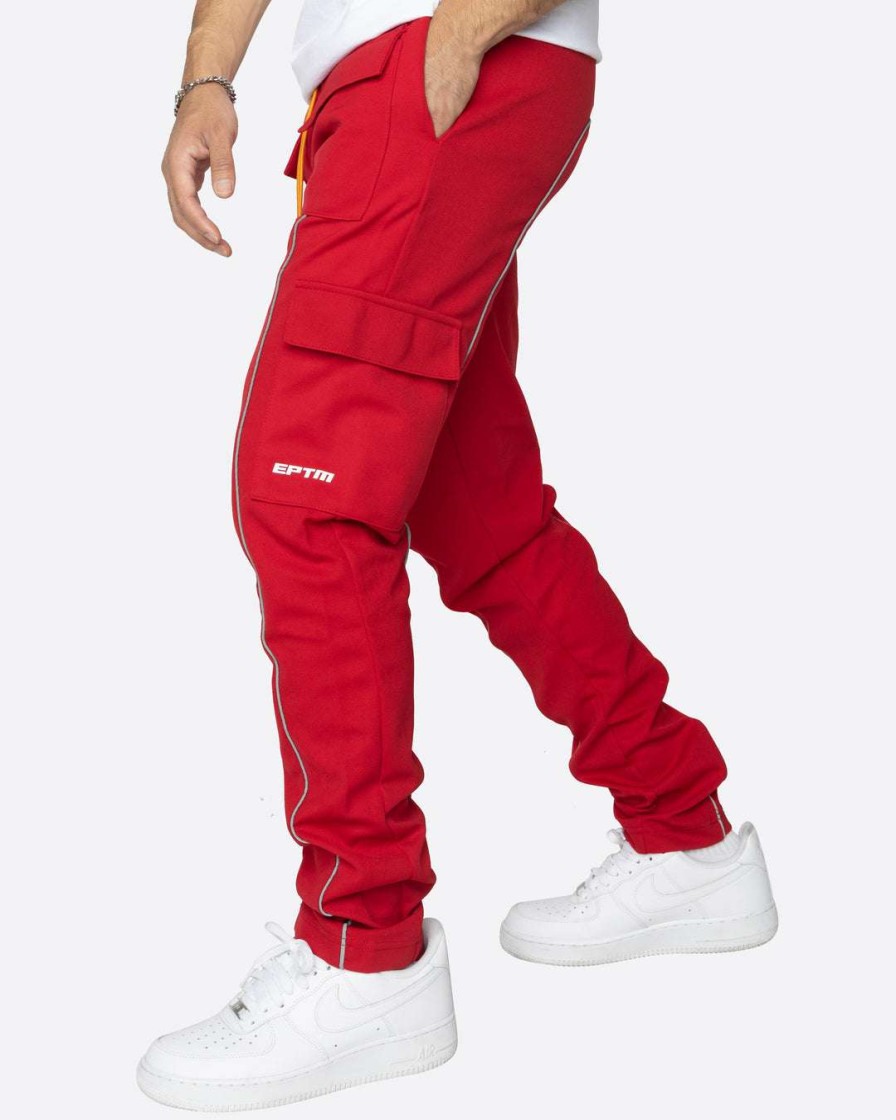 Men Eptm. | Eptm. Eptm Reflective Piping Cargo Pants 3.0-Red Cargos