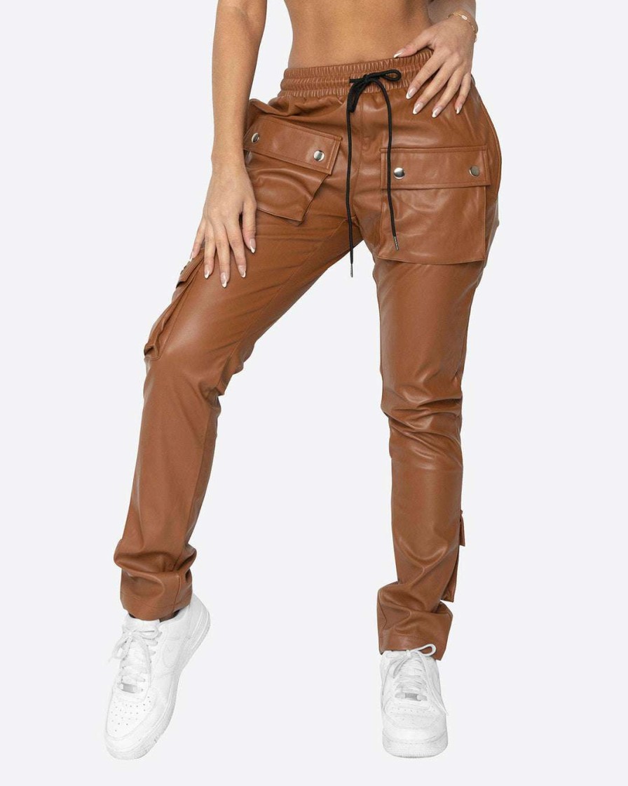 Women Eptm. | Eptm. Eptm Women Gopachi Snap Cargo Pants-Brown Bottoms