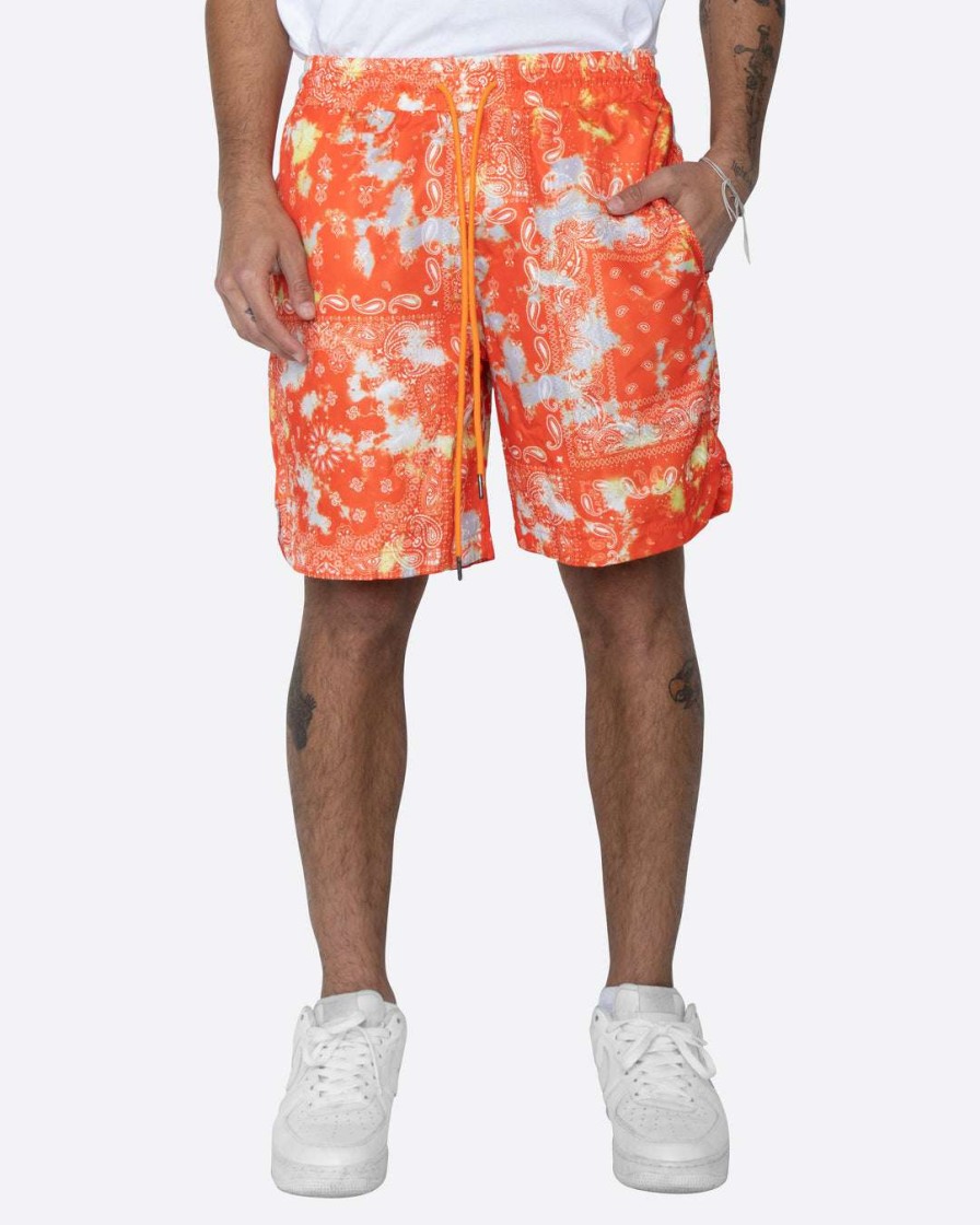 Men Eptm. | Eptm. Eptm Tie Dyed Bandana Shorts-Orange