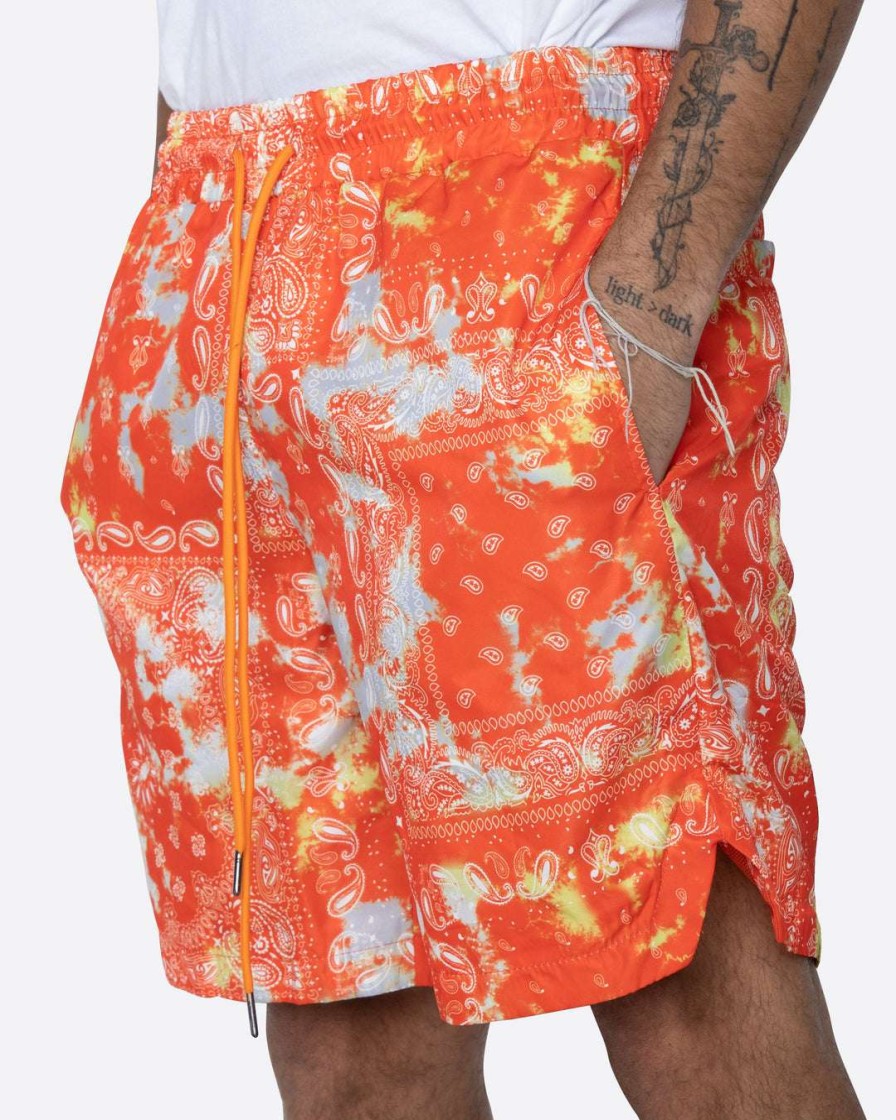 Men Eptm. | Eptm. Eptm Tie Dyed Bandana Shorts-Orange