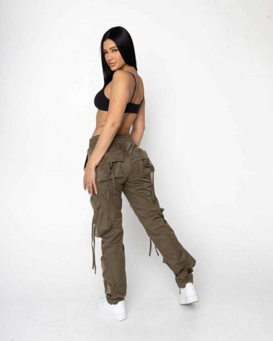 Women Eptm. | Eptm. Bottoms Eptm Women Joomuni Cargo Pants-Olive