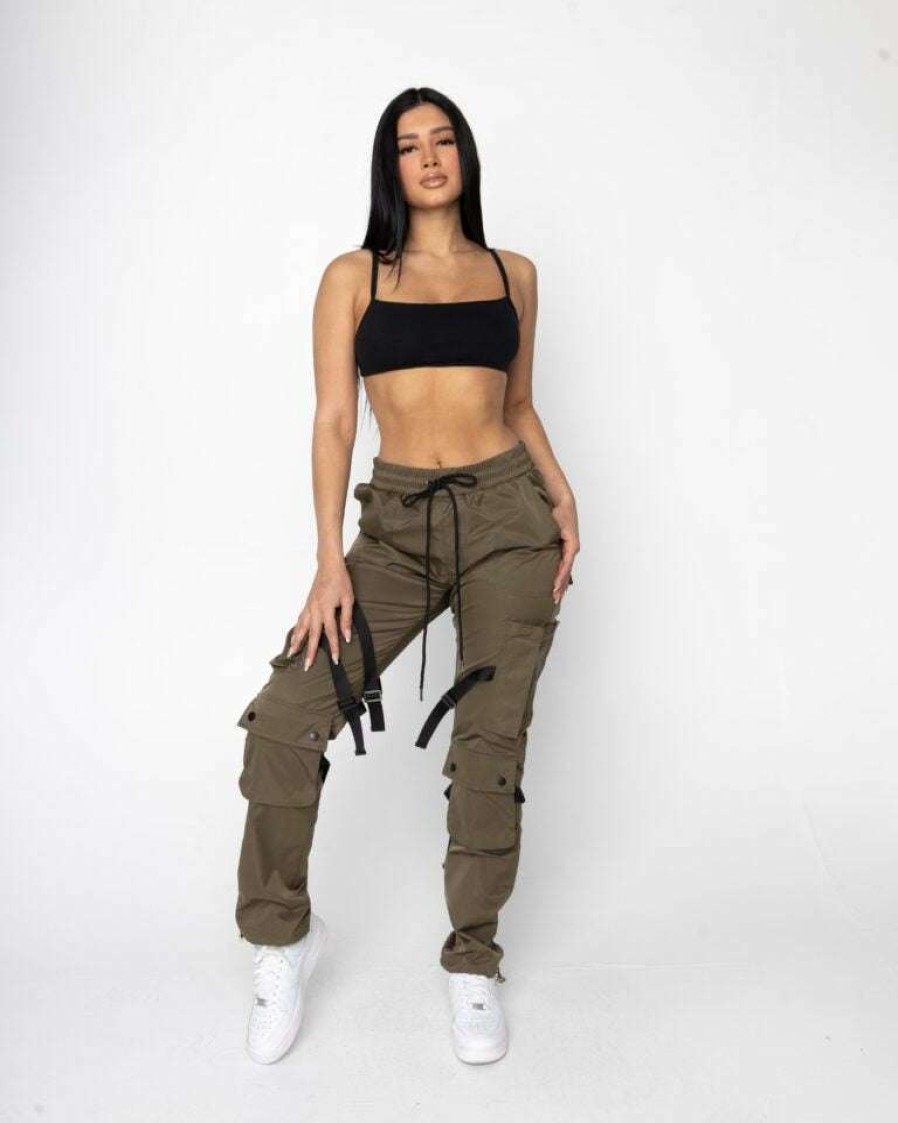 Women Eptm. | Eptm. Eptm Women Tayhwa Strap Cargo-Olive Bottoms