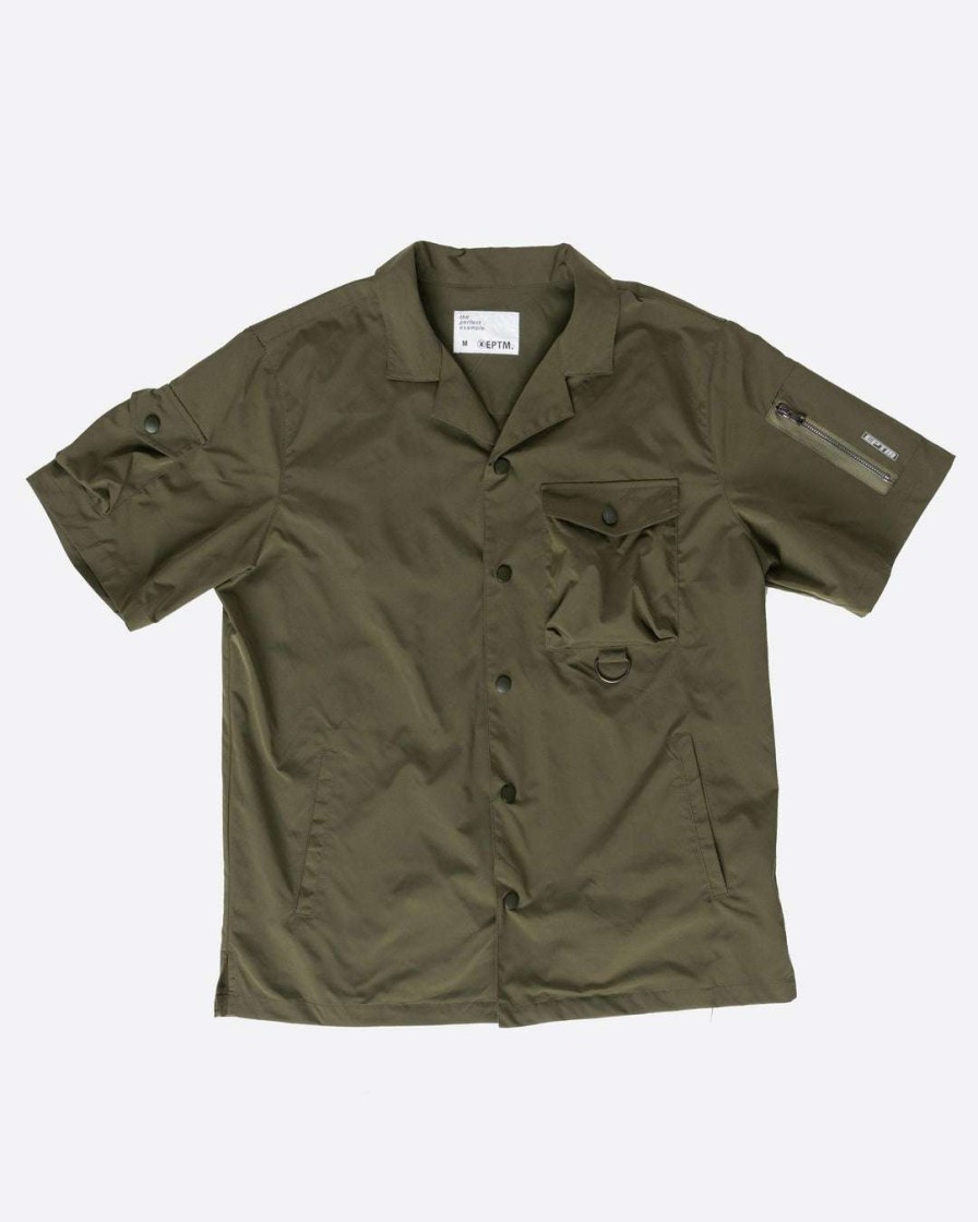 Men Eptm. | Eptm. Eptm Snap Button Shirt-Olive Shirts