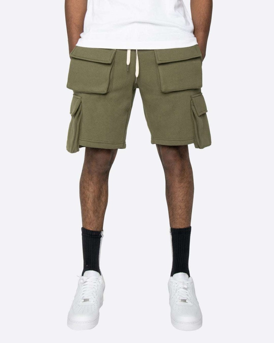 Men Eptm. | Eptm. Eptm Fleece Cargo Shorts- Olive