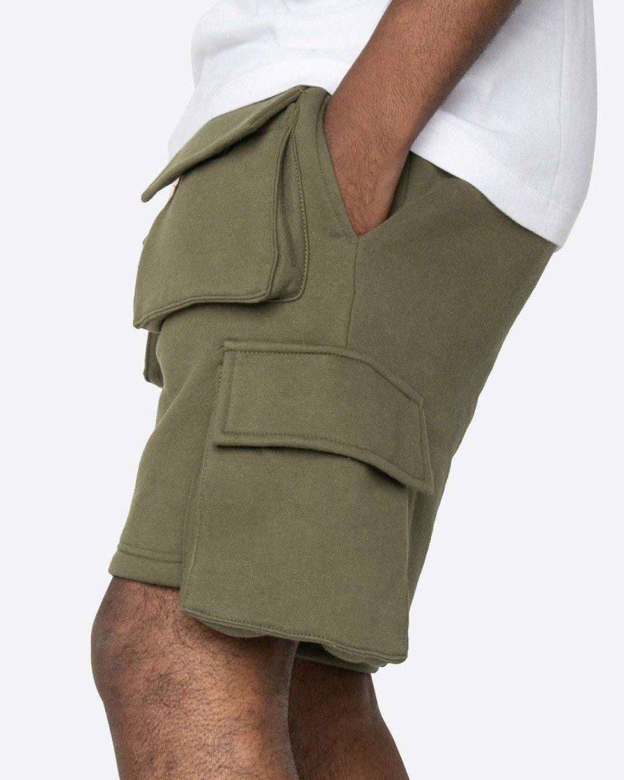 Men Eptm. | Eptm. Eptm Fleece Cargo Shorts- Olive