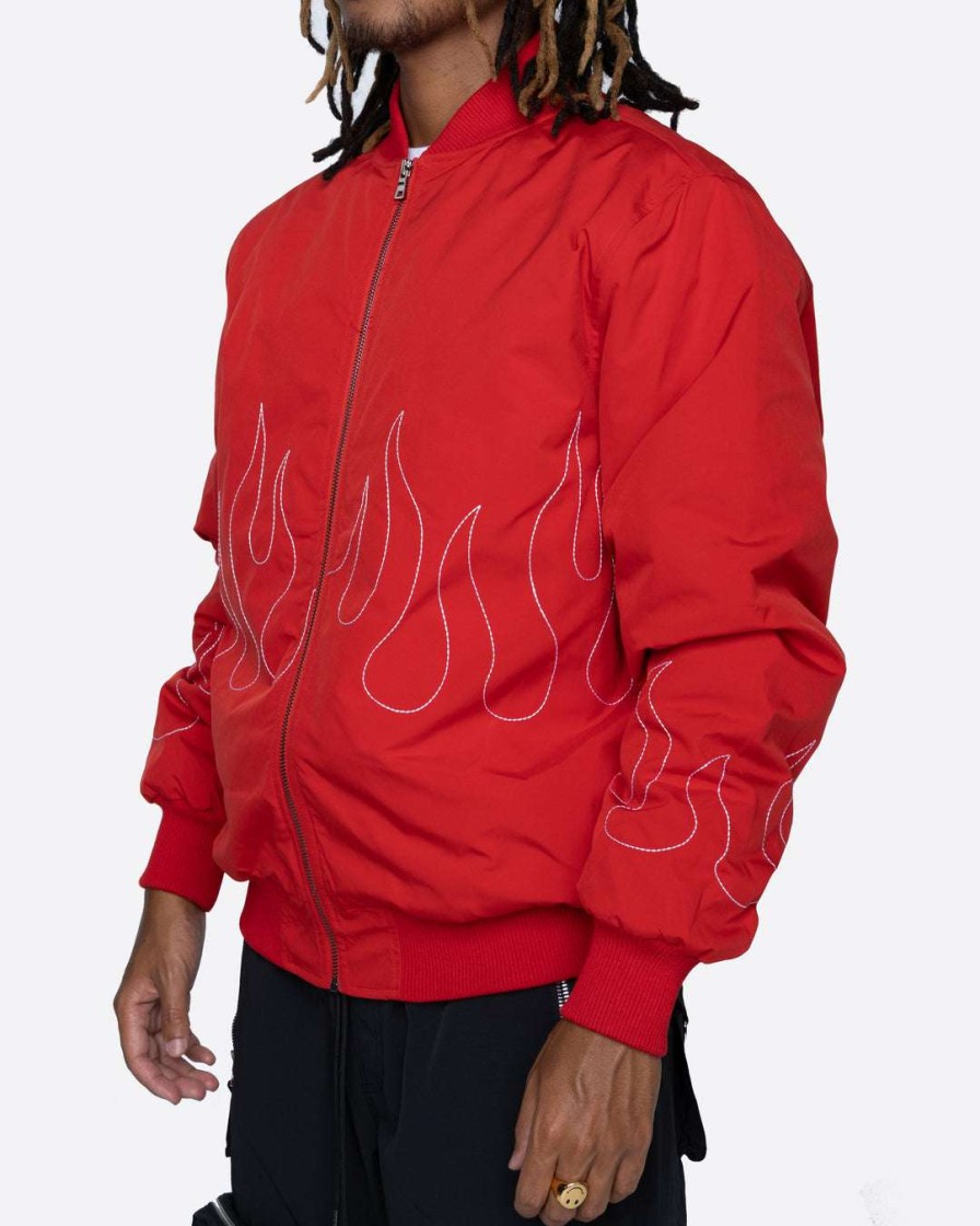 Men Eptm. | Eptm. Eptm Flame Stitch Bomber Jacket-Red Jackets