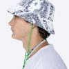 Accessories Eptm. | Eptm. Eptm Tie Dyed Bandana Bucket Hat-White Accessories