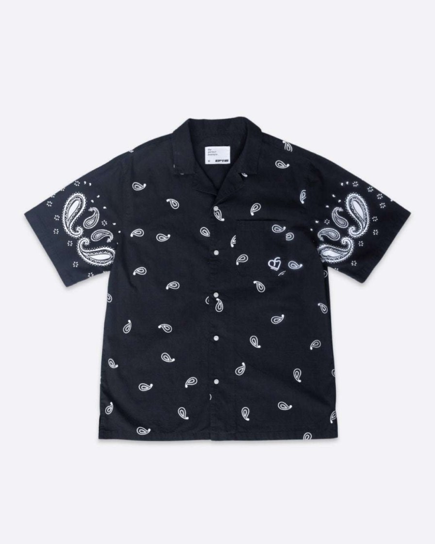 Men Eptm. | Eptm. Eptm X Pascal Vintage Paisley Shirt-Black New Arrivals