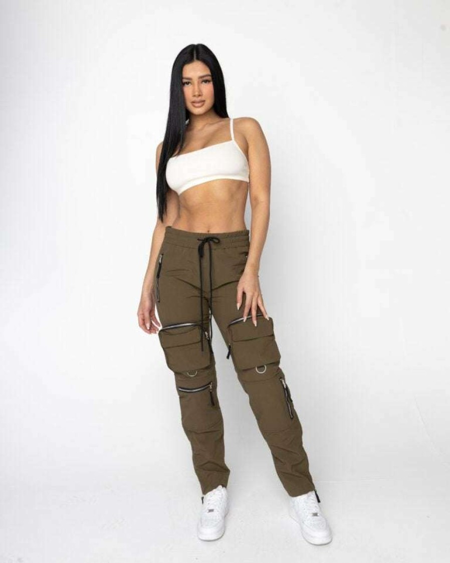 Women Eptm. | Eptm. Bottoms Eptm Women C4 Cargo Pants-Olive